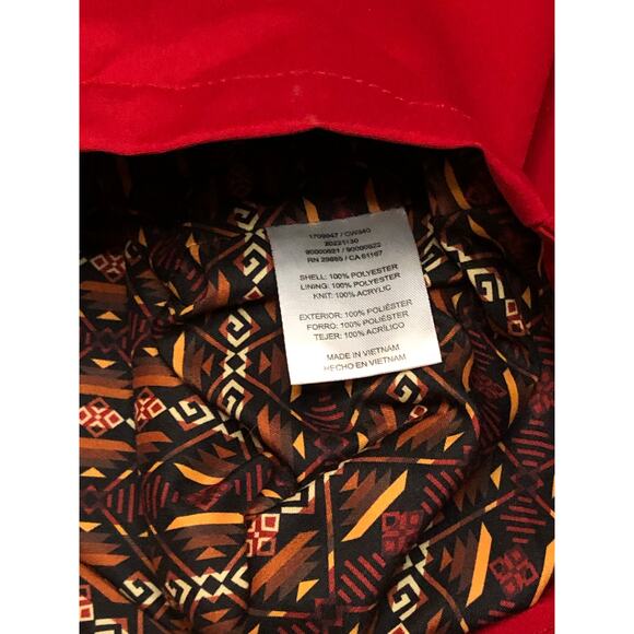 Pendleton Jacket – Red Softshell with Aztec Southwestern Lining (XL) - Picture 9 of 11